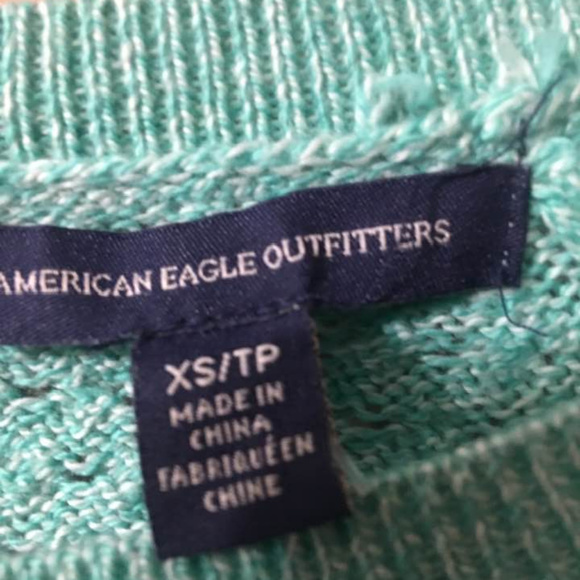 American Eagle Light Teal Sweater NWT - Picture 3 of 5